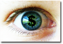 Dollars in the big brother eye